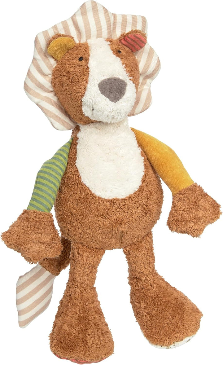 sigikid 39554 Kuscheltier, Braun/Weiss/Beige Braun/Bunt/Löwe, Braun/Bunt/Löwe