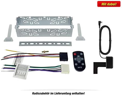 DIETZ Retro 300 DAB/BT Classic/Oltimer Autoradio USB/MP3/BLUETOOTH - Farbe Silber - inkl. DAB+ Anten