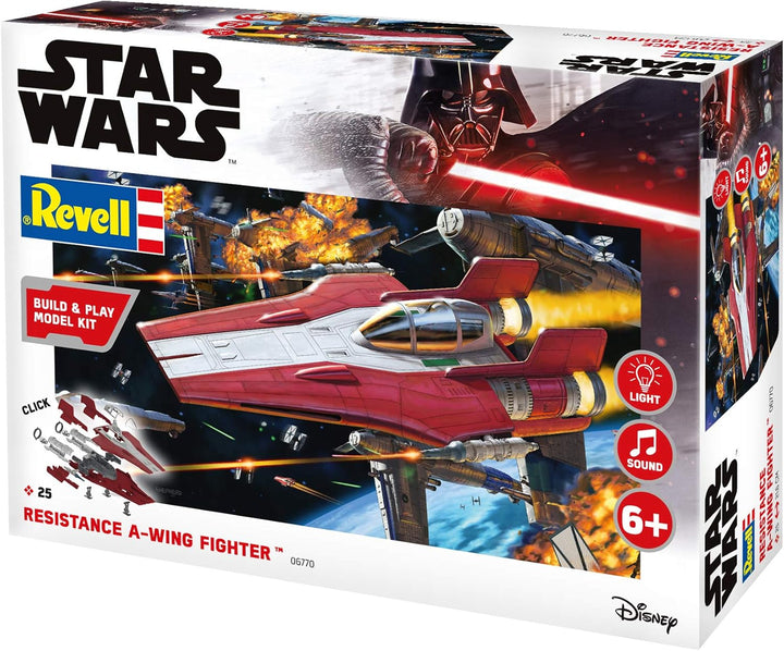 Star Wars - Resistance A-Wing Fighter, red (1:44) - EN/DE/FR/NL/ES/IT Modern, Modern