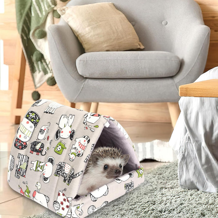 UPINS Meerschweinchenbett, Meerschweinchenversteck für Kleintiere, waschbar, für Zwergkaninchen, Chi