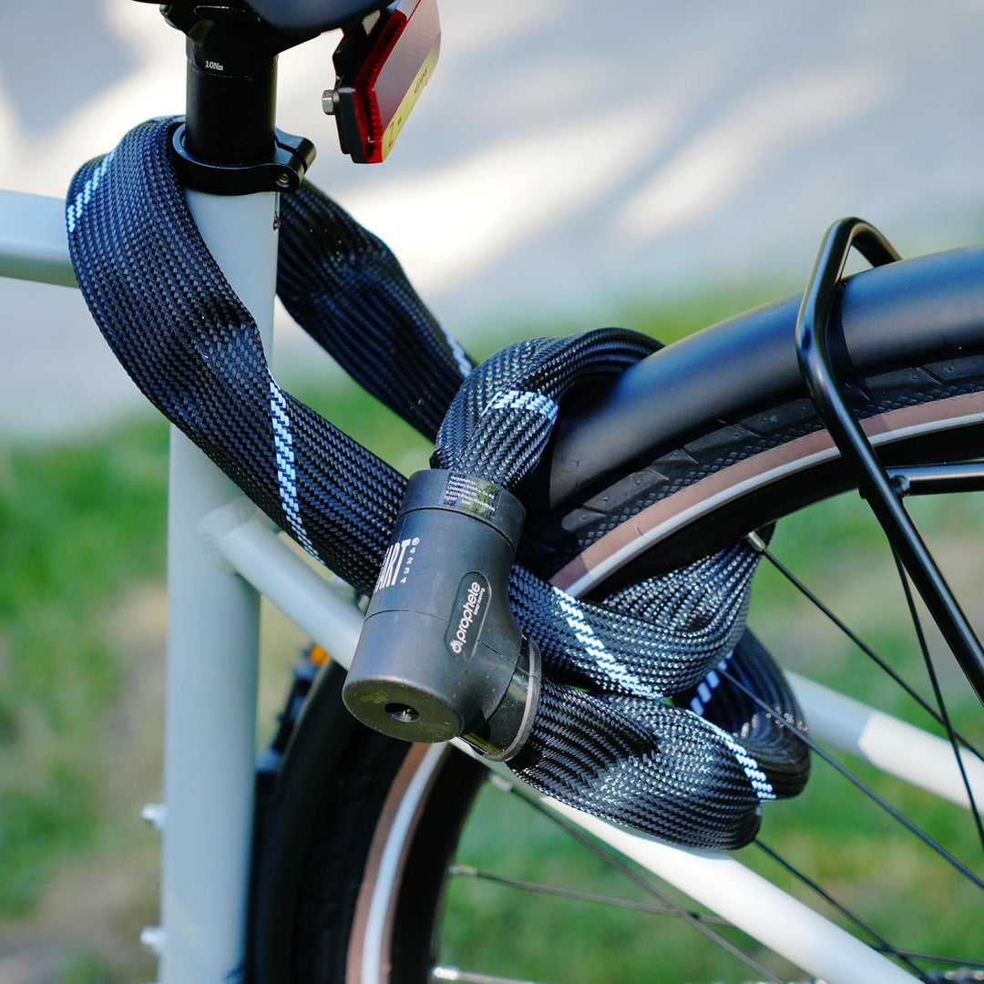 Prophete Fahrradschloss 1100 mm Ø 8,5 mm – ART** zertifiziertes Kettenschloss aus gehärtetem Stahl m