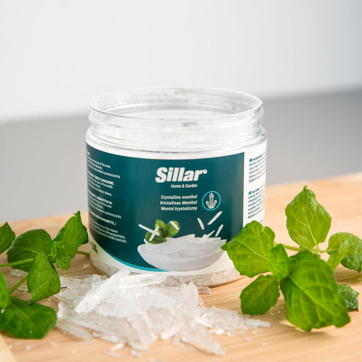 Sillar Sauna Zubehör Mentholkristalle 2x 100g – Natürliche Menthol Kristalle für Sauna und Inhalatio