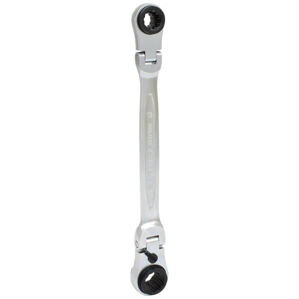 KS Tools 503.4745 4 in 1 GEARplus umschaltbar Gelenk-Doppel-Ringschlüssel, 10x13-17x19mm