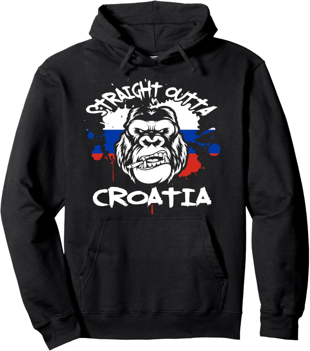 Hrvatska - Straight outta Kroatien Pullover Hoodie