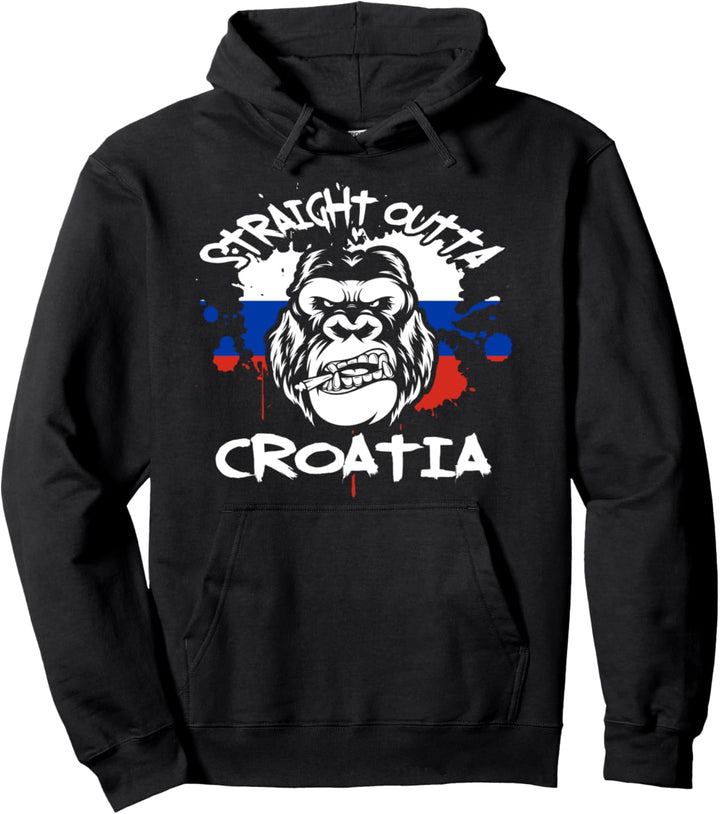 Hrvatska - Straight outta Kroatien Pullover Hoodie