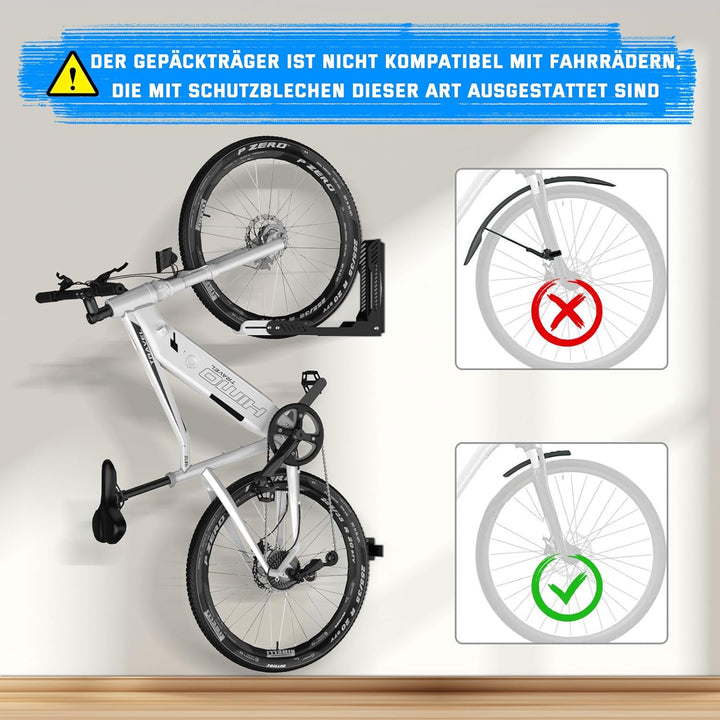 IMAYCC Profi Schwenkbare Fahrrad Wandhalterung, Fahrradhalterung Wand ohne schweres Heben, platzspar