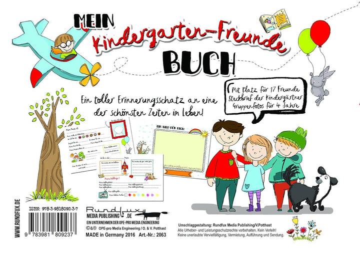 Mein Kindergarten-Freunde Buch, Gebundenes Buch