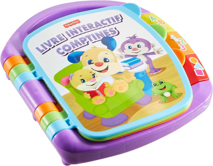 Fisher-Price CDH39 Interaktive Buch, Abzählreime, Babyspielzeug Französisch, Franz&amp;