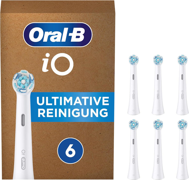 Oral-B iO Ultimative Reinigung Aufsteckbürsten für elektrische Zahnbürste, 6 Stück, ultimative Zahnr