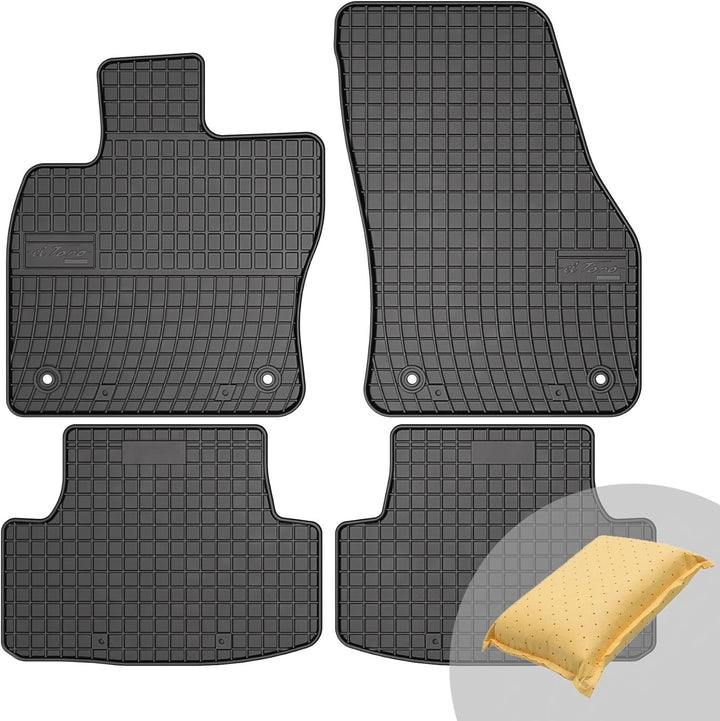 FROGUM EL Toro Gummimatten Ganzjähriges-Set von Autofussmatte Auto Fussmatten für SEAT Ateca ab 2016