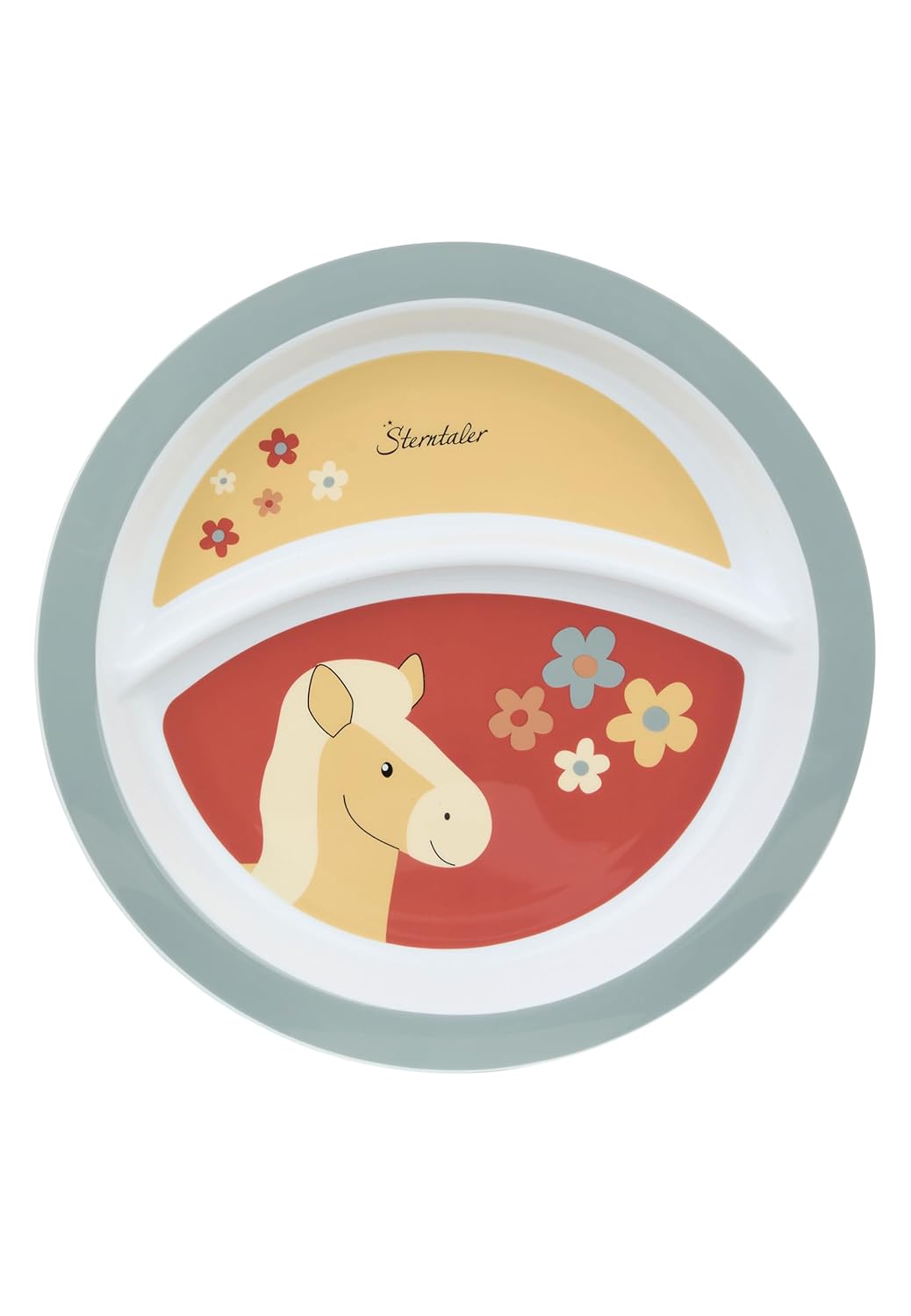Sterntaler Geschirrset Pferd Sunny - Baby und Kinder Geschirr mit rutschfestem Sockel an Teller, Tas
