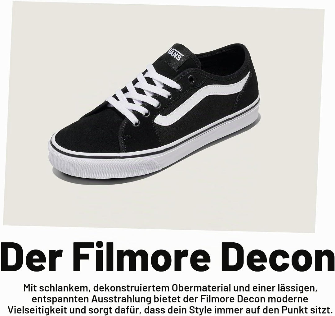 Vans Herren Filmore Decon Seasonal Sneaker 44 EU Suede Canvas Dress Blues White, 44 EU Suede Canvas
