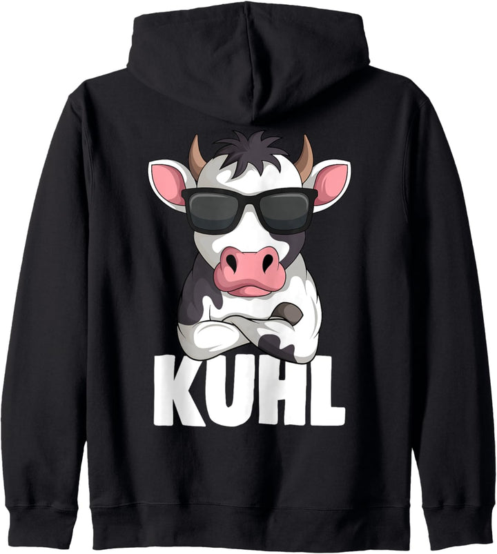 Kuh Kuhl Landwirt Kühe Bauer Kinder Jungen Mädchen Kapuzenjacke