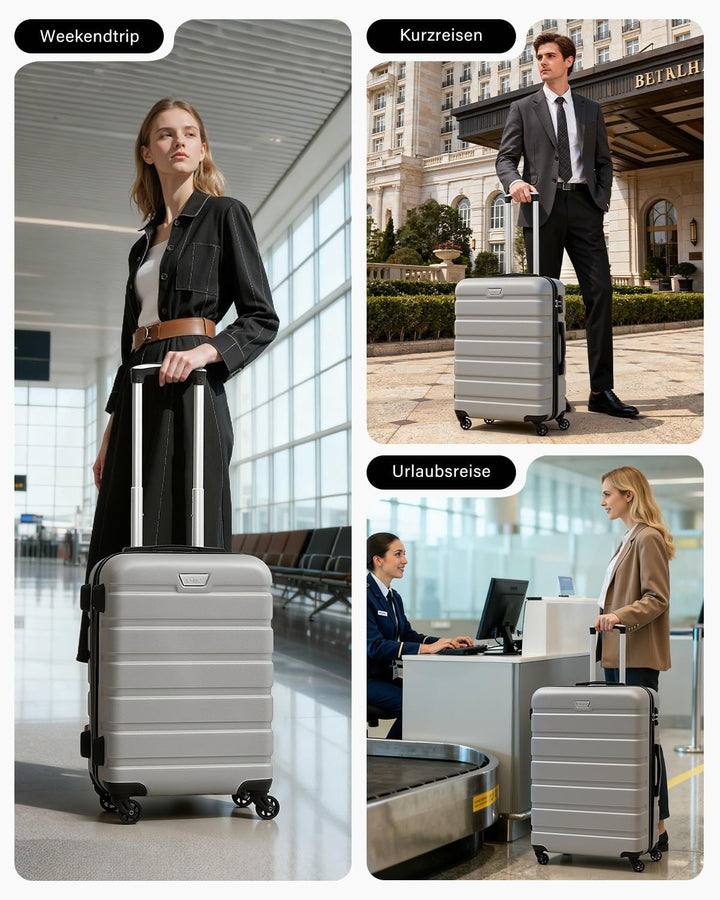 COOLIFE Koffer Premium Koffer Hartschalenkoffer Trolley Rollkoffer Reisekoffer Kofferset Handgepäck