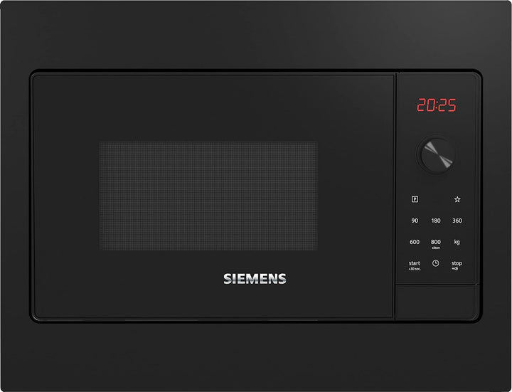 Siemens BF523LMB3 iQ300 Einbau-Mikrowelle, 50 x 38 cm, 800 Watt, Drehteller 27 cm, Türanschlag links