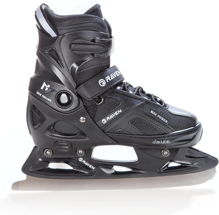 Raven Pulse Black/Mint 2in1 Verstellbare Schlittschuhe und Inline Skates - Inliner für Kinder und Er
