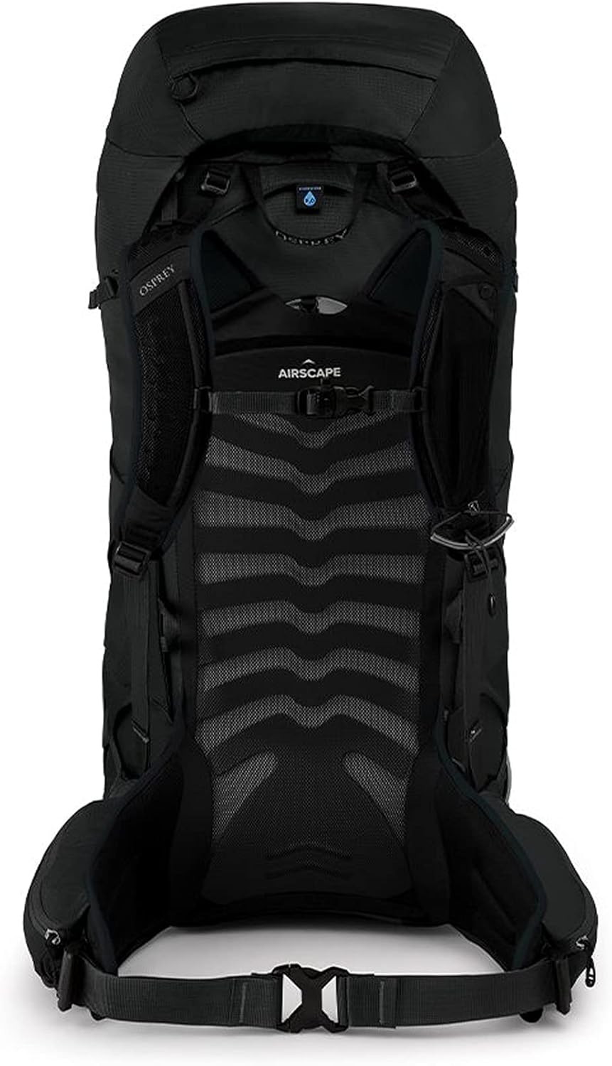 Osprey Talon 55 Schwarz - Vielseitiger Leichter Herren Wanderrucksack, 53-55l, Grösse S-M - Farbe St