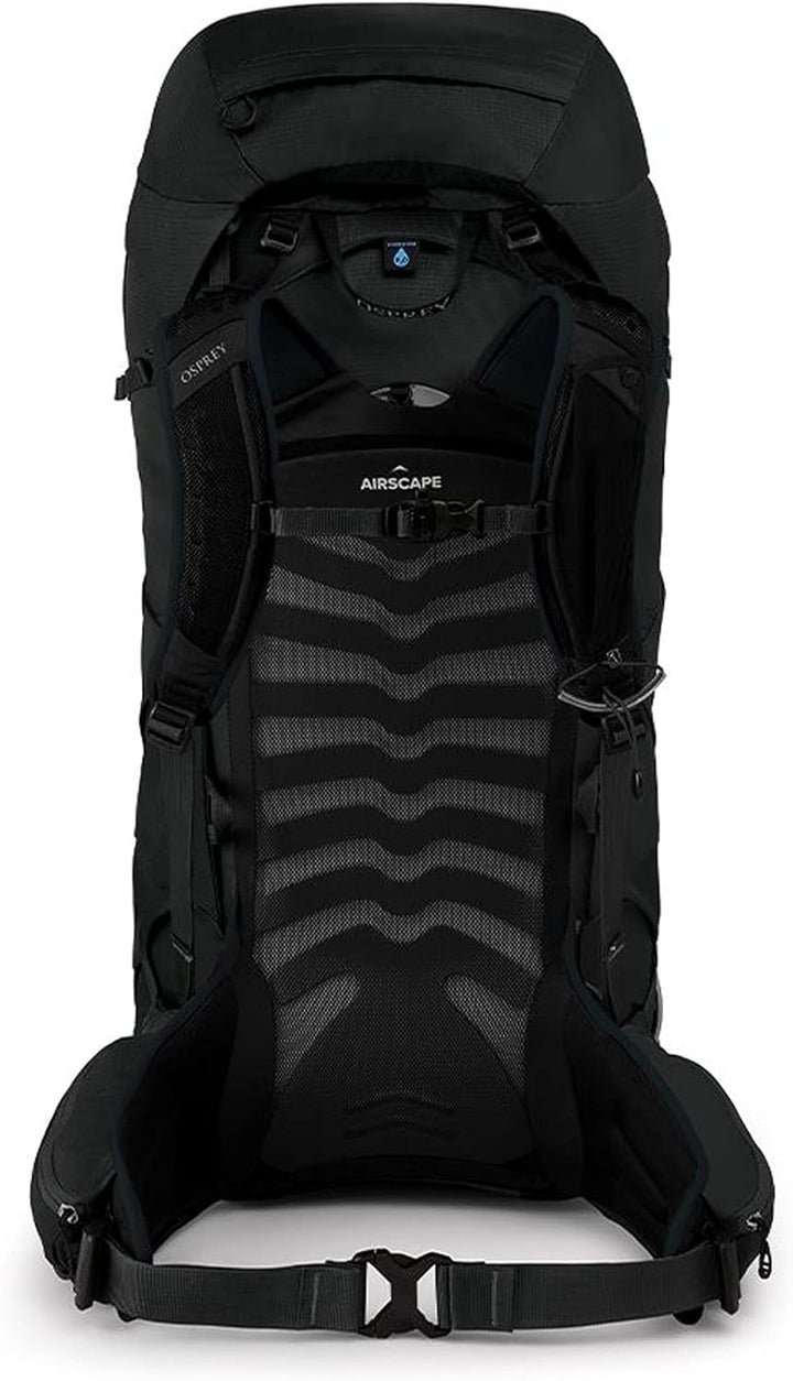 Osprey Talon 55 Schwarz - Vielseitiger Leichter Herren Wanderrucksack, 53-55l, Grösse S-M - Farbe St