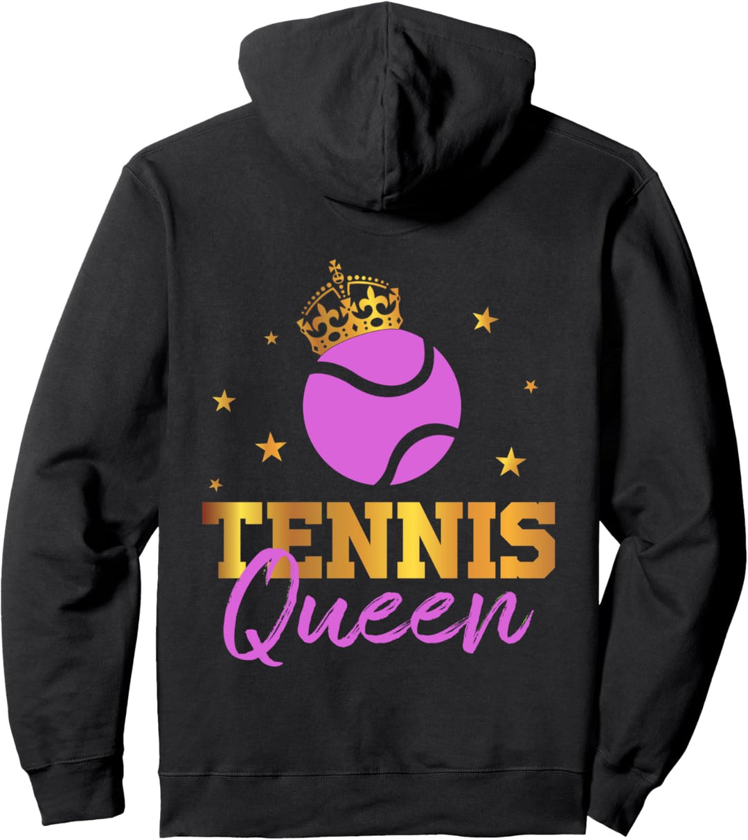 Tennis Queen Tennisspielerin Sportlerin Geschenk Damen Pullover Hoodie