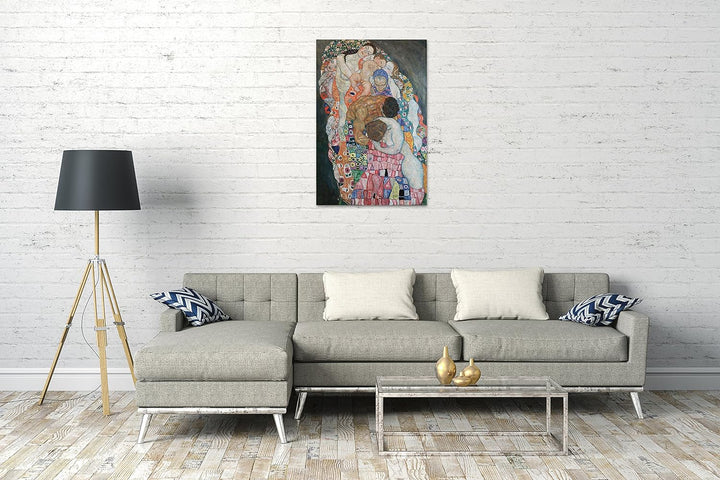 Printed Paintings Leinwand (40x60cm): Gustav Klimt - Tod und Leben (1908-1915) 40x60 cm, 40x60 cm