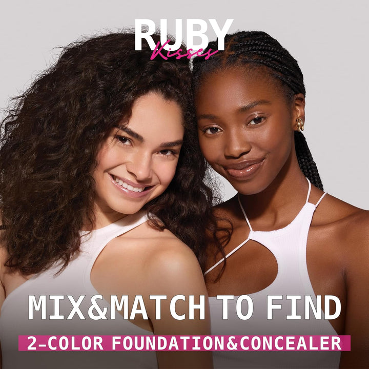 3D FACE CREATOR (RDF16) - Ruby Kisses HD 2 Color Foundation + Concealer by Ruby Kisses