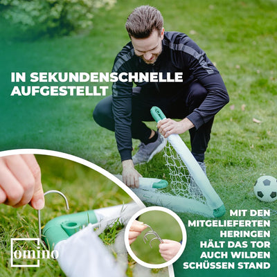 Kinder Fussballtor für Garten - Indoor und Outdoor Fussballtor Set für Kinder mit klappbarem Tor, Fu