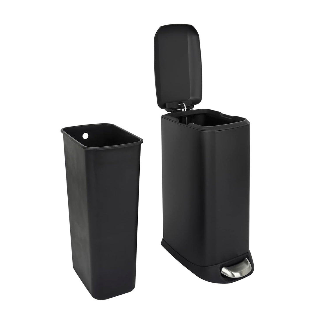 SVITA TS20 Mülleimer Treteimer Abfalleimer 20l inkl. Inneneimer Kunststoff Pedal Softclose-Deckel re