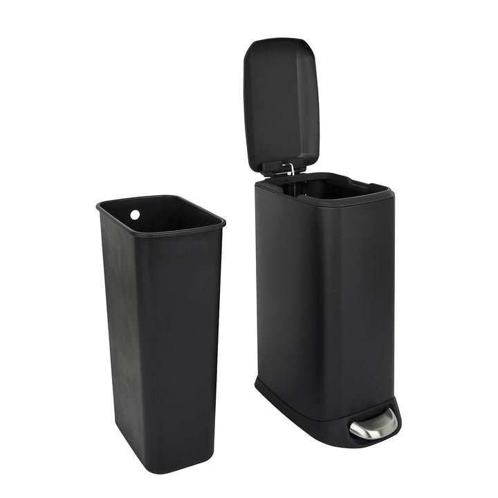 SVITA TS20 Mülleimer Treteimer Abfalleimer 20l inkl. Inneneimer Kunststoff Pedal Softclose-Deckel re