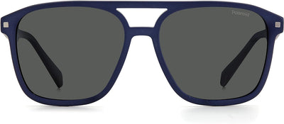 Polaroid Unisex PLD 2118/s/x Sunglasses, FLL/M9 Matte Blue, L