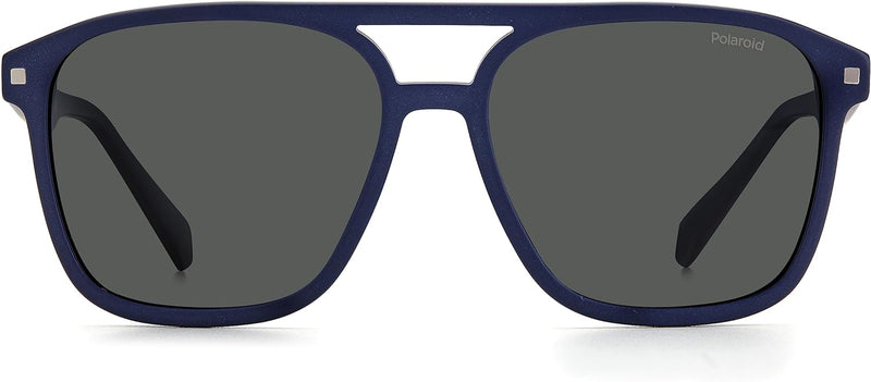 Polaroid Unisex PLD 2118/s/x Sunglasses, FLL/M9 Matte Blue, L