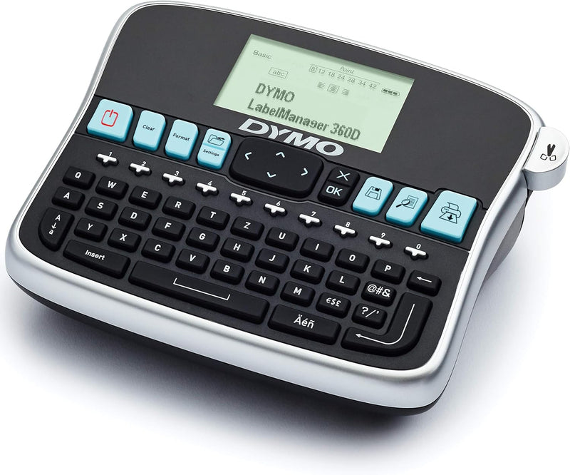 DYMO LabelManager 360D Professionelles Beschriftungsgerät | Etikettiergerät mit QWERTZ Tastatur | Ei