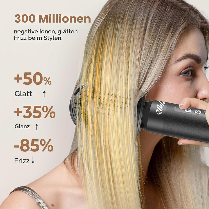 UKLISS 7 in 1 Pro-Hairstyler, Haarstyler &amp; Föhn Set mit 1400 Watt Hair Dryer, Lockenstab Automatisch