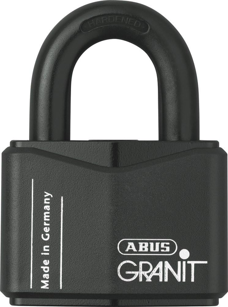ABUS 43118 Vorhängeschloss, schwarz, 70mm ohne Sicherungskarte 70mm, ohne Sicherungskarte 70mm