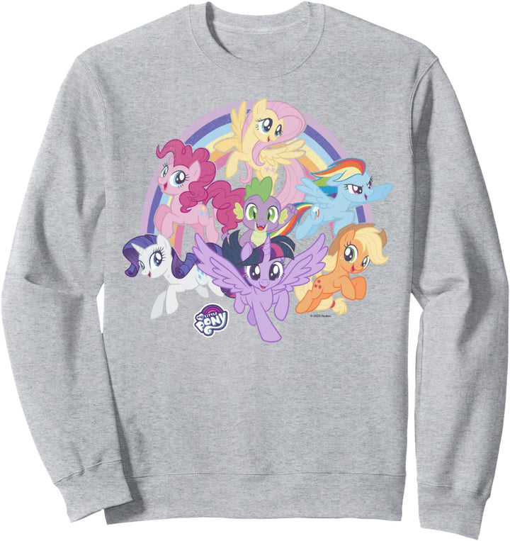 My Little Pony: Friendship Is Magic Rainbow Pony Group Shot Sweatshirt