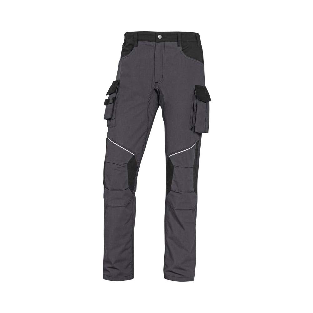 Delta Plus MCPA2GNTM Mach2 Corporate Arbeitshose aus Ripstop Polyester Baumwolle, Grau/Schwarz, Grös