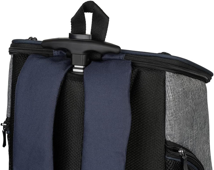 Knuffelwuff Hunderucksack Trolley faltbar 2 in 1 mit Rollen und Griff 33x30x50cm