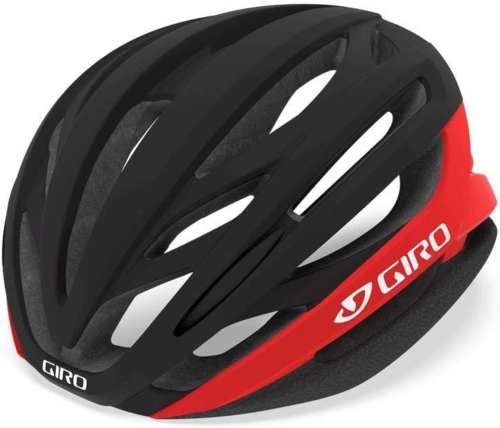 Giro Unisex – Erwachsene Syntax Fahrradhelm Road M Matte Black/Bright Red 22, M Matte Black/Bright R
