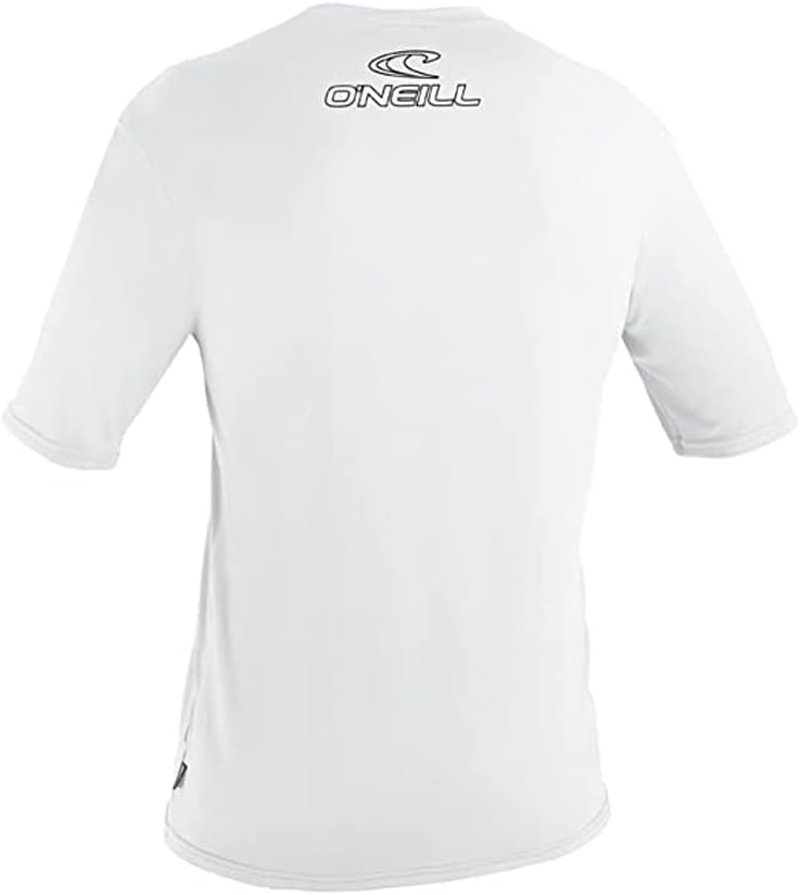 O 'Neill Herren UV-Sonnenschutz Short Sleeve Rash Guard XL Weiss, XL Weiss