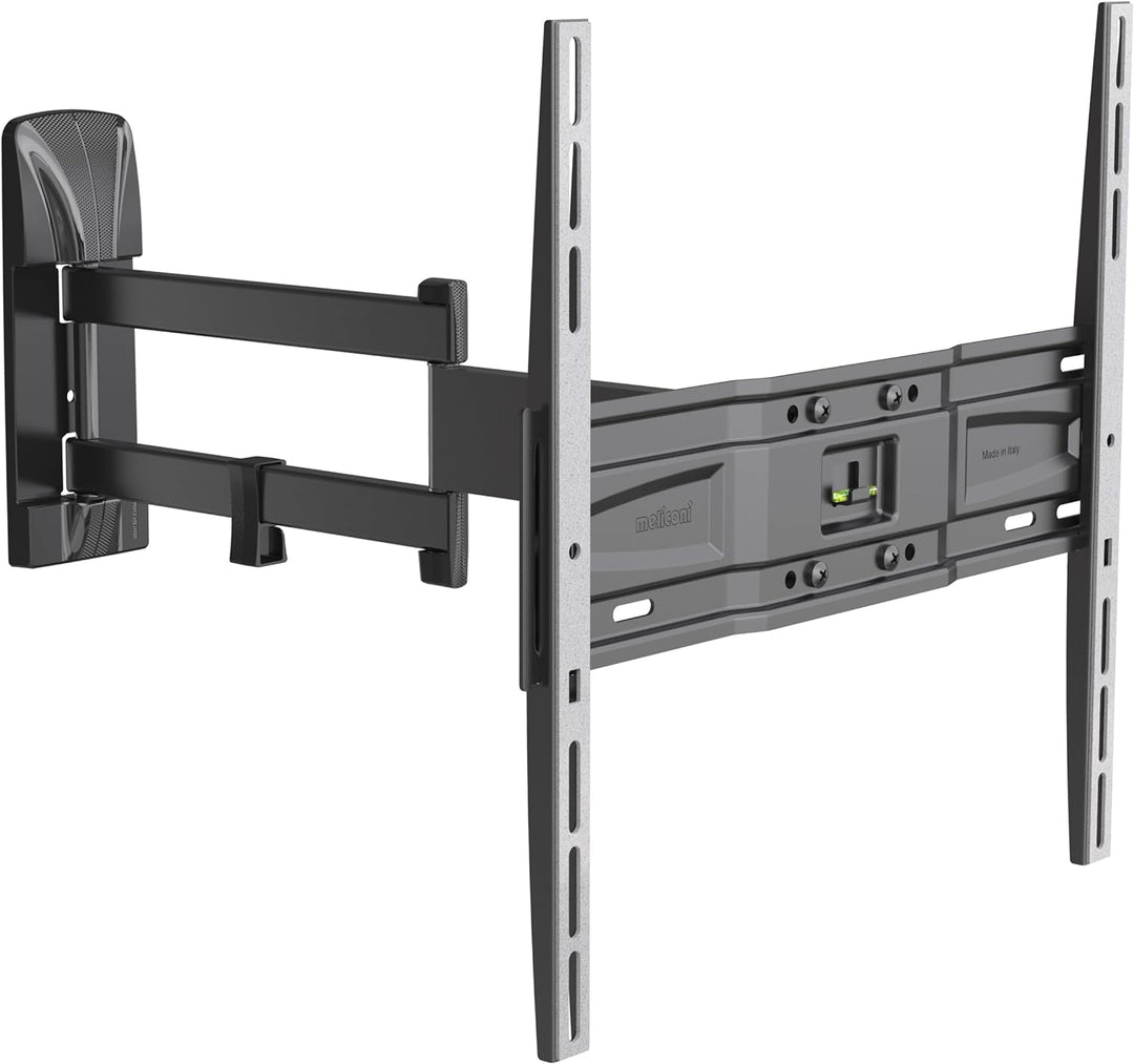 Meliconi Slimstyle Plus 400SDR, Doppelarm-Wandhalterung für Flachbildfernseher von 40'' bis 82'', ho