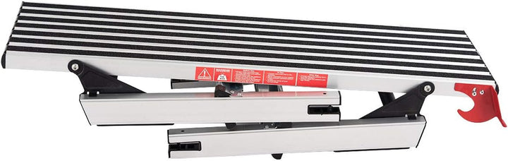 RELAX4LIFE Arbeitsplattform Alu, Arbeitsbühne mit Ausgleichhebeln, klappbare Trittbank mit Sicherhei