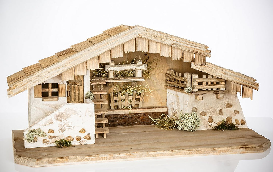 Holz und Gartentrends Weihnachtskrippe Krippe Krippenstall Weihnachten Weihnachtskrippen Tischkrippe