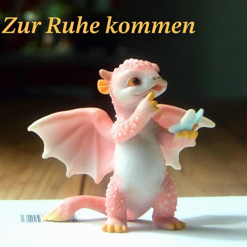 Miniatur Fee Garten Drache Figurine- Vorwärts gehender Drache Skateboard Drache, Skateboard Drache