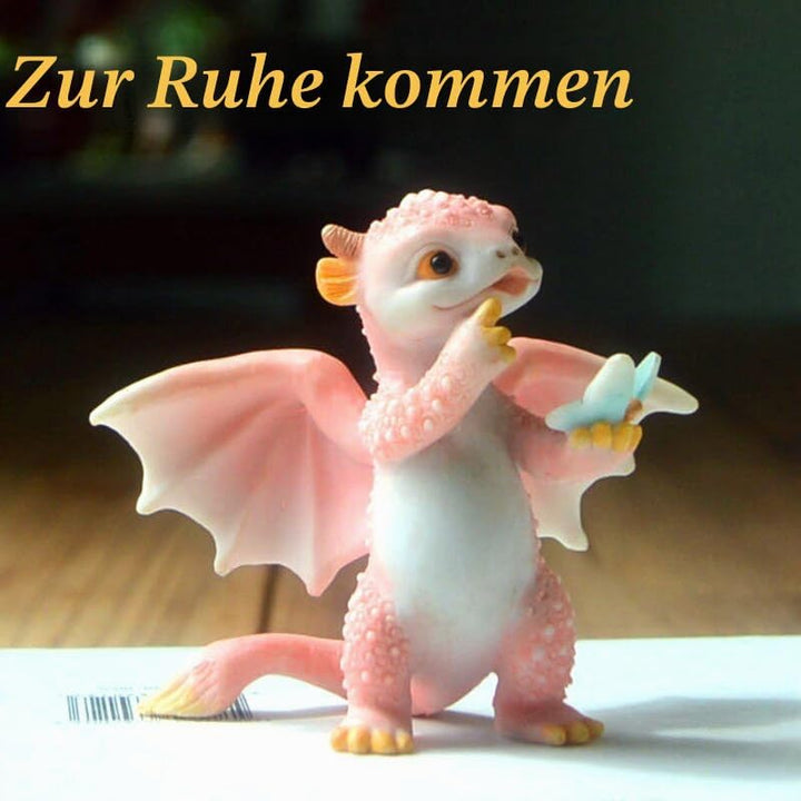 Miniatur Fee Garten Drache Figurine- Vorwärts gehender Drache Skateboard Drache, Skateboard Drache