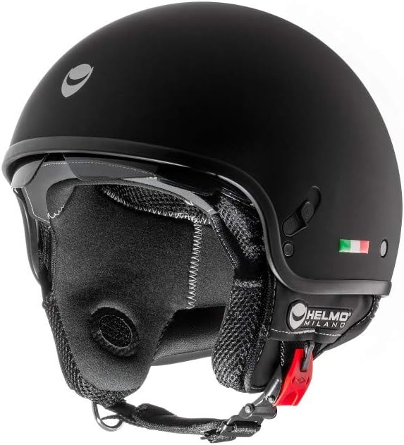 Helm HELMO Milano Demi Jet Puro Slider S schwarz matt, S schwarz matt