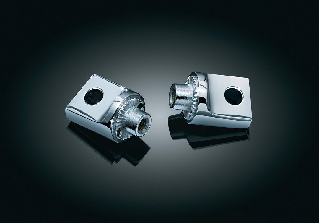 Kuryakyn 8883 Nicht schwenkbarer Splined Male Mount Peg Adapter für Front- / Heck-Fussrasten und Bod