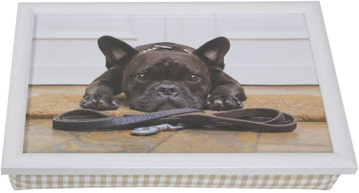 Mars & More - Knietablett, Tablett - französische Bulldogge - Masse (LxBXH): 43 x 33 x 7 cm