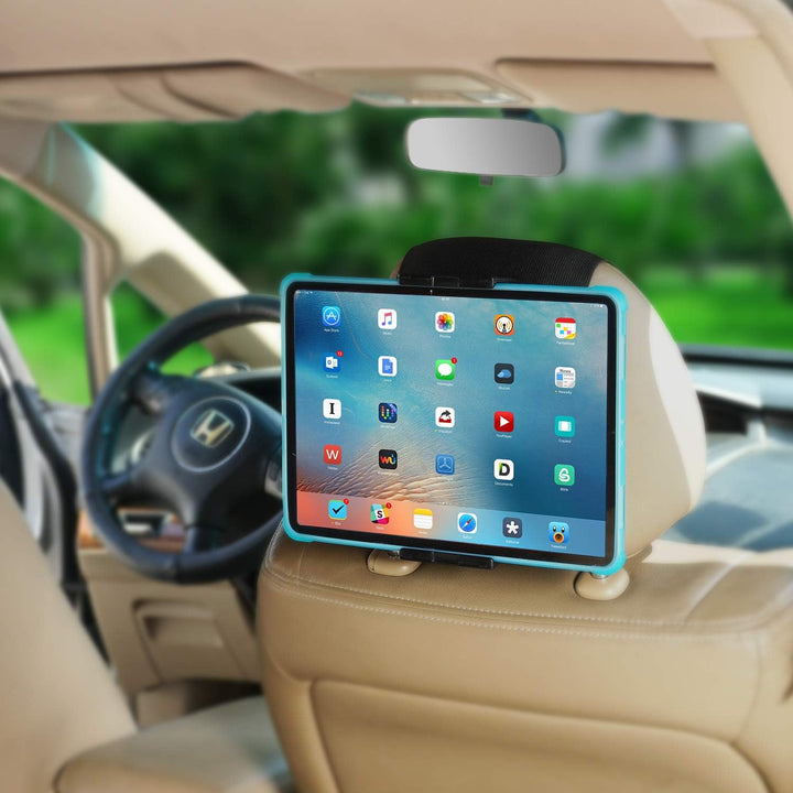 TFY KFZ-Halterung, Auto-Kopfstützen-Halterung für Handys und Tablets, kompatibel mit Geräten mit ein