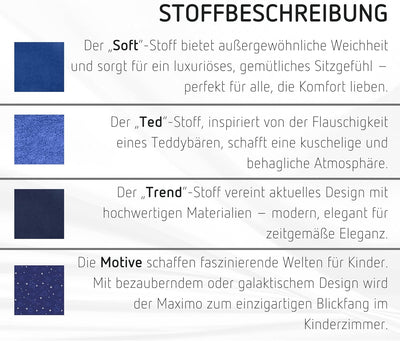 moll Rückenkissen Scooter, Bezug für den moll Kinderdrehstuhl Scooter, austauschbar, Chenillegewebe,