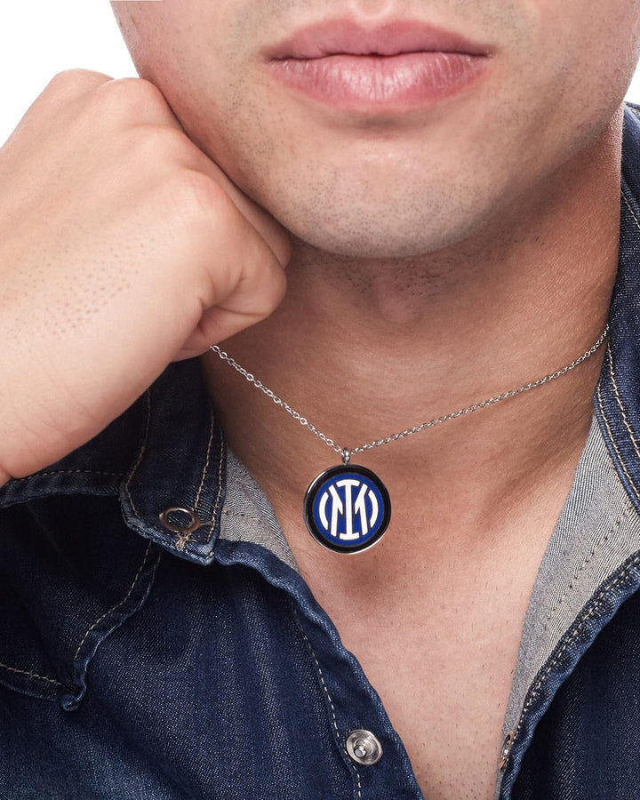 F.C. Internazionale Medaille Stahl, Herren, Taglia Unica, Edelstahl, Kein Edelstein.