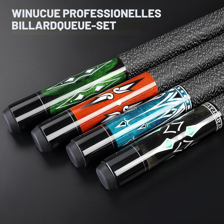 inucue Billard Queue, 58 Zoll Maple Pool Queue Stick 13mm Spitzen für Professionelle Billardspieler,